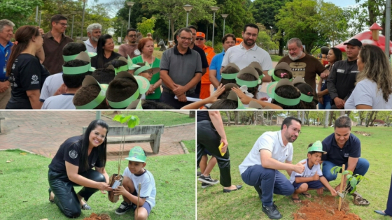 Parque do Cristo em Araxá recebe plantio de 50 árvores em ação de educação ambiental