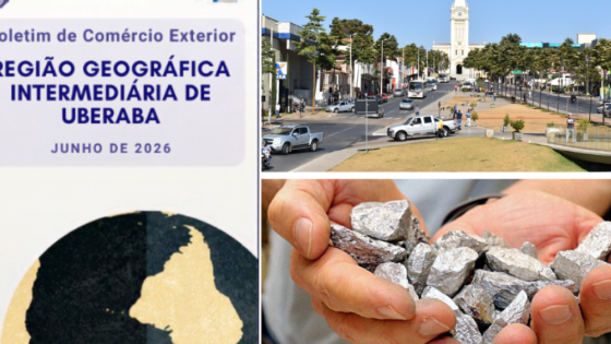 Araxá concentra 63% das exportações da região de Uberaba e movimenta US$ 1,34 bilhão no semestre, aponta UFU